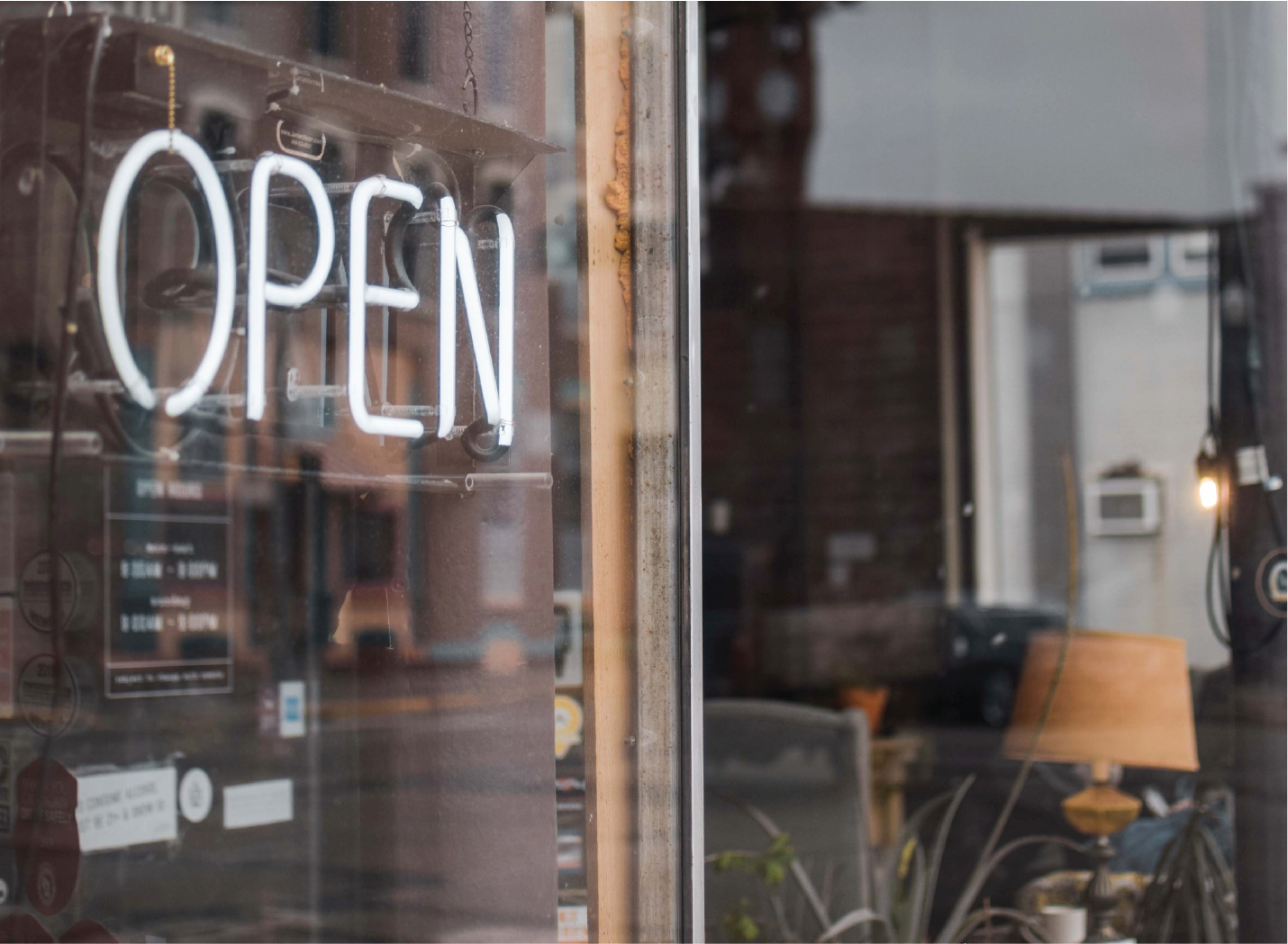 Open for business